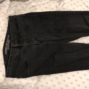 American Eagle black extreme jegging